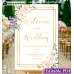 Blush Ivory welcome sign template,Floral wedding welcome sign template, (130)